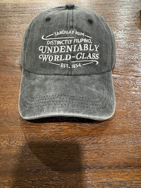 Tanduay Other - Tanduay Rum Filipino Undeniably World-Class Est 1854 Baseball Hat Cap Gray NEW
